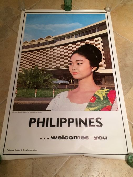 Original Vintage Philippines Travel Poster