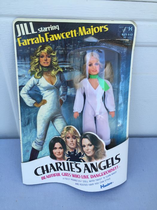 Jill Farrah Fawcett-Majors Charlie's Angels 8 1/2' Action Figure Doll Hasbro New On Card Vintage  [Photo 1]