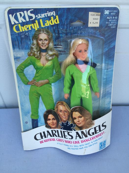 Kris Cheryl Ladd Charlie's Angels 8 1/2' Action Figure Doll Hasbro New On Card Vintage  [Photo 1]