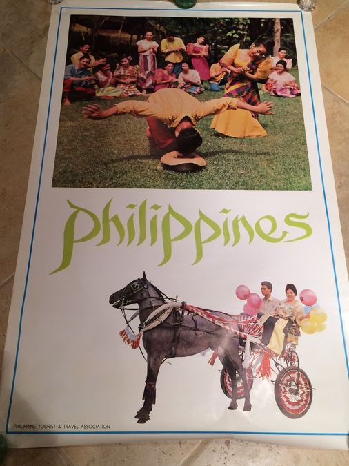 Original Vintage Philippines Travel Poster