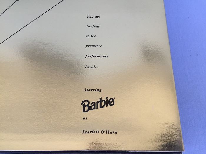 Hollywood Legends Collection Barbie As Scarlett O'Hara New In Box Vintage 1994 [Photo 4]