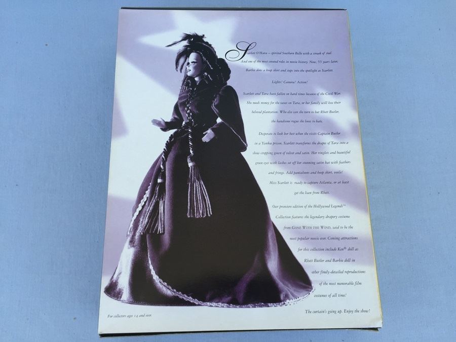 Hollywood Legends Collection Barbie As Scarlett O'Hara New In Box Vintage 1994 [Photo 9]