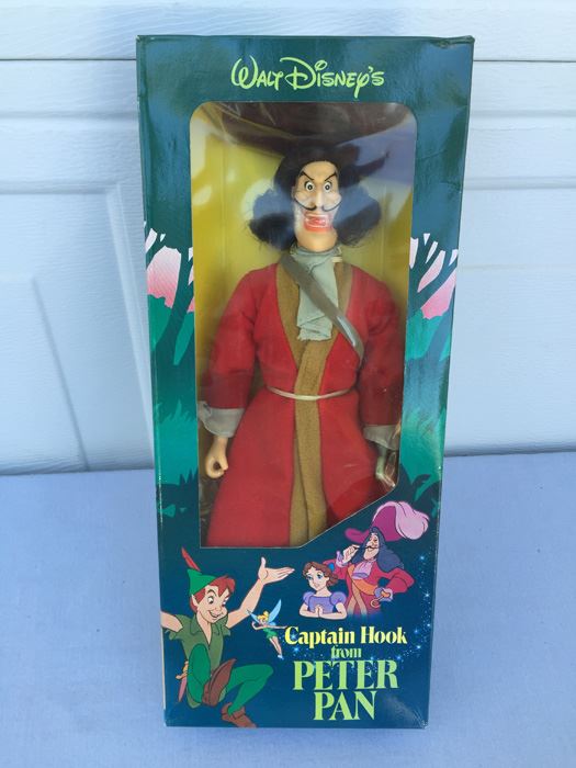 Walt Disney's Captain Hook From Peter Pan Action Figure Doll New In Box