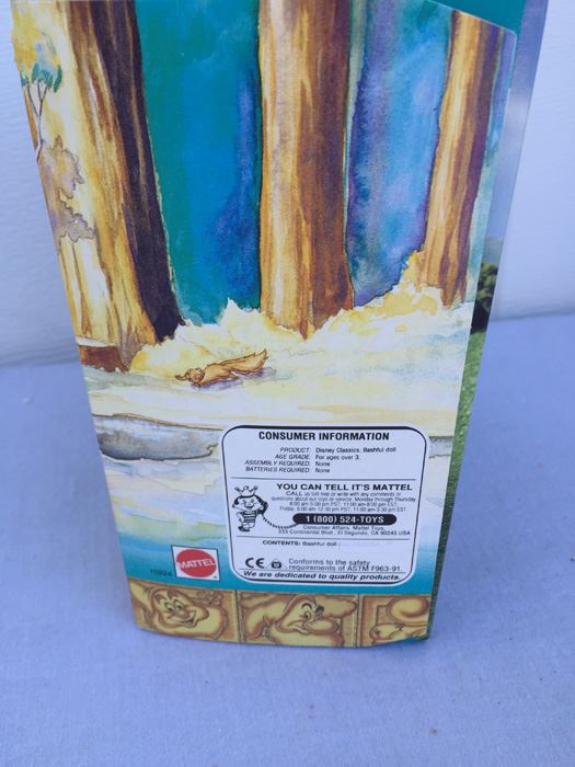 Walt Disney's Snow White And The Seven Dwarfs Bashful Doll Mattel New In Box Vintage 1992 [Photo 5]