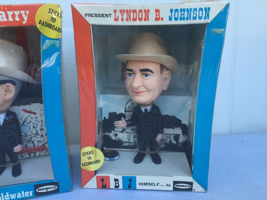 Barry M. Goldwater And Lyndon B. Johnson Dolls Republican Democrat Political REMCO New In Box Vintage 1964 [Photo 2]