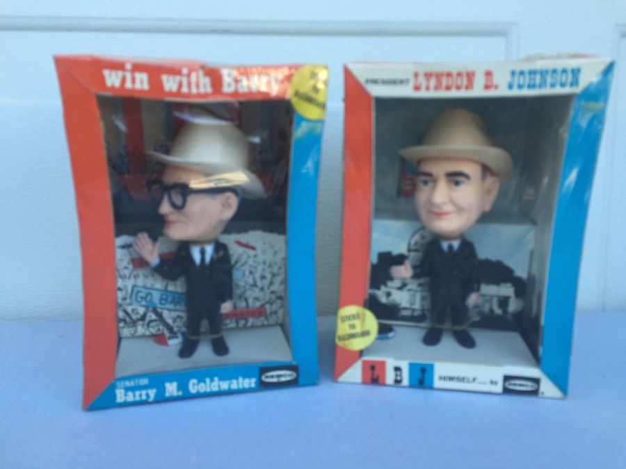 Barry M. Goldwater And Lyndon B. Johnson Dolls Republican Democrat Political REMCO New In Box Vintage 1964 [Photo 8]