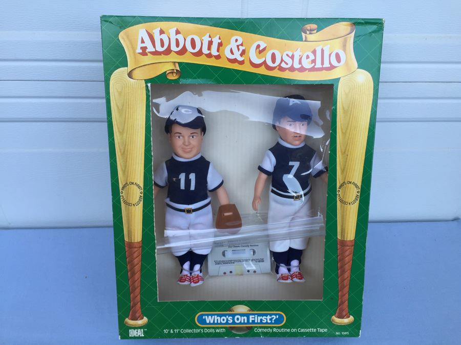 Abbott & Costello Collector Dolls New In Box Comedy Routine On Cassette Tape IDEAL Vintage 1984 [Photo 1]