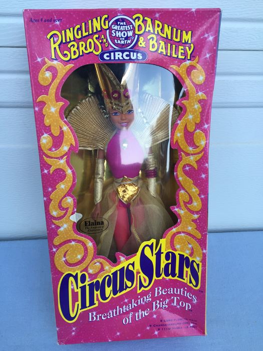Ringling Bros. & Barnum & Bailey Circus Stars Elaina Action Figure Doll New In Box Vintage  [Photo 1]