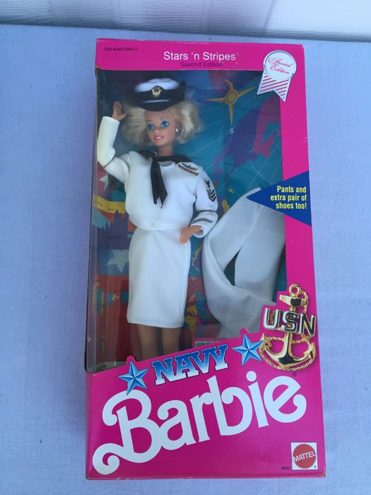 Navy Barbie Stars 'N Stripes Second Edition Limited New In Box Mattel Vintage 1990 [Photo 1]