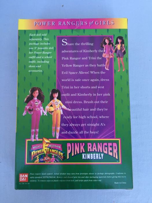 Mighty Morphin Power Rangers Pink Ranger Kimberly Bandai New In Box Vintage 1994 [Photo 3]