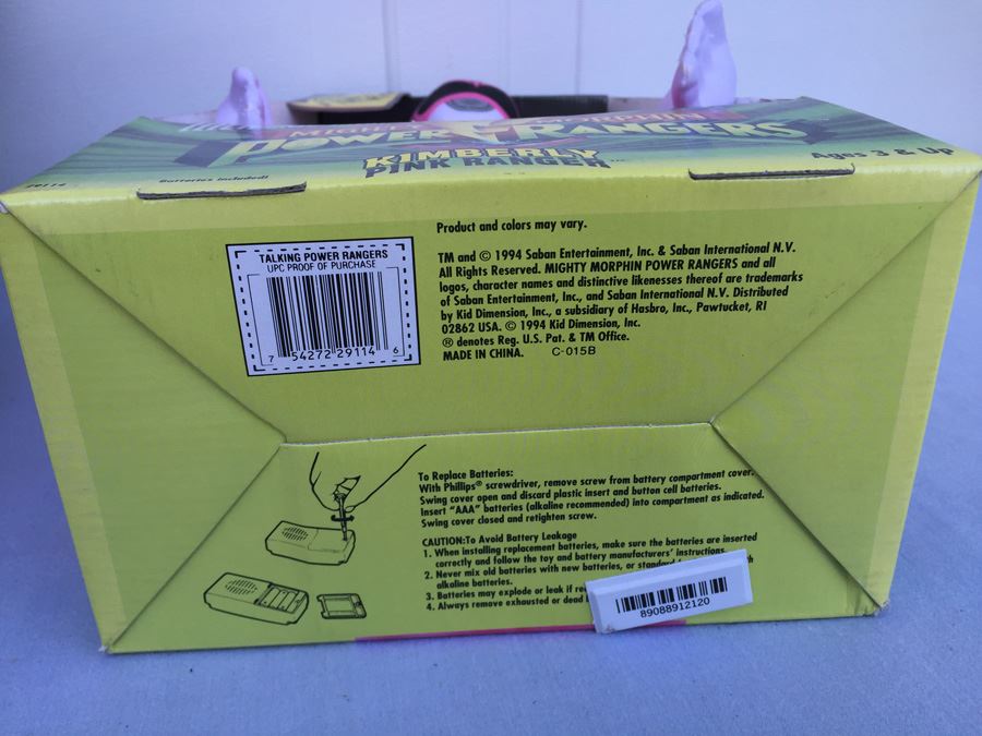 Mighty Morphin Power Rangers Pink Ranger Kimberly Electronic Talking Bandai New In Box Vintage 1994 [Photo 9]