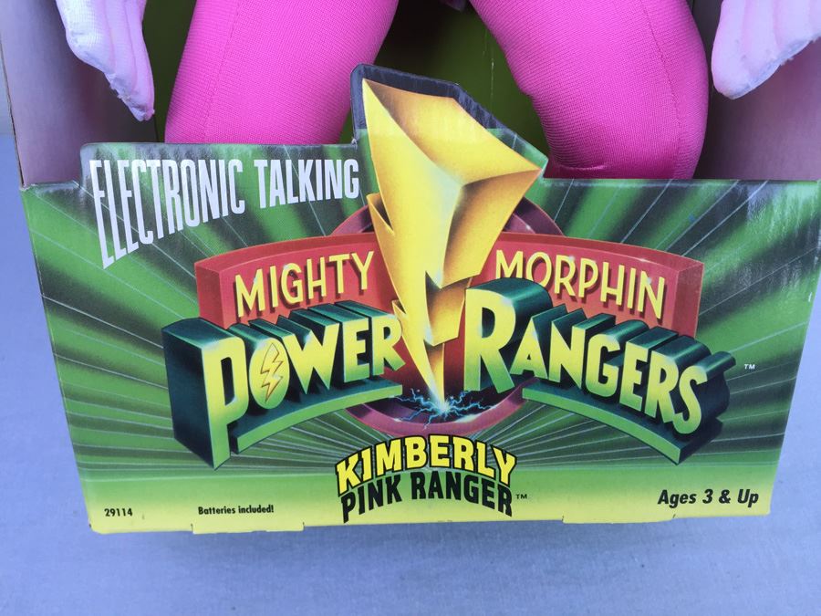 Mighty Morphin Power Rangers Pink Ranger Kimberly Electronic Talking Bandai New In Box Vintage 1994 [Photo 2]
