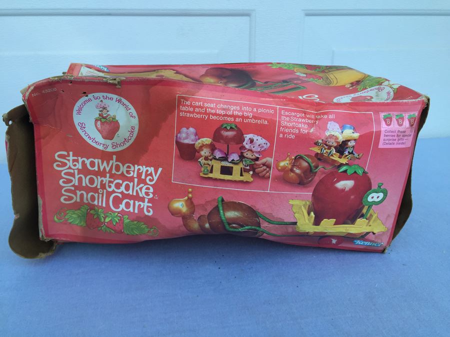 Strawberry Shortcake Snail Cart In Box Kenner [Photo 5]