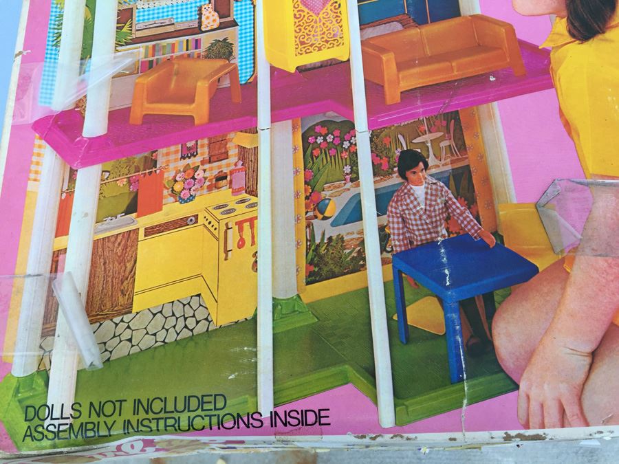 Barbie's Townhouse 3 1/2' High In Box Mattel Vintage 1974 [Photo 8]