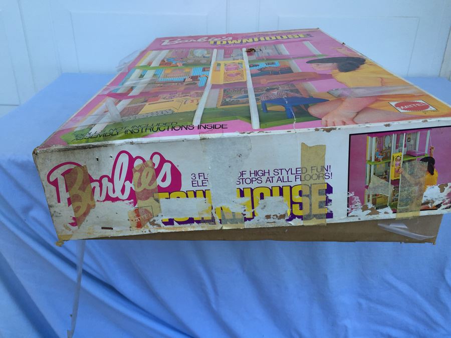 Barbie's Townhouse 3 1/2' High In Box Mattel Vintage 1974 [Photo 9]