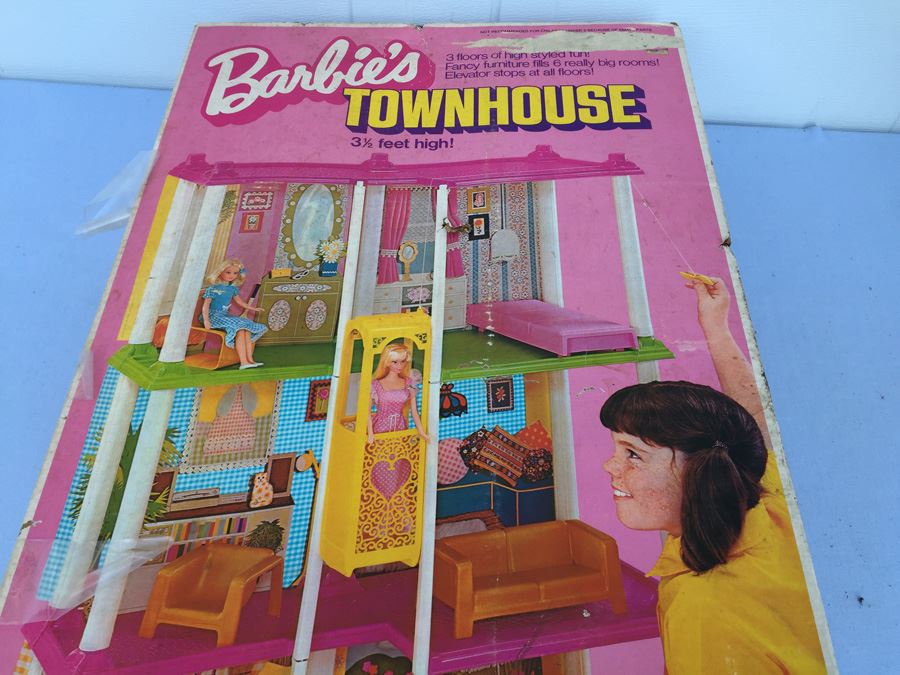 Barbie's Townhouse 3 1/2' High In Box Mattel Vintage 1974 [Photo 5]