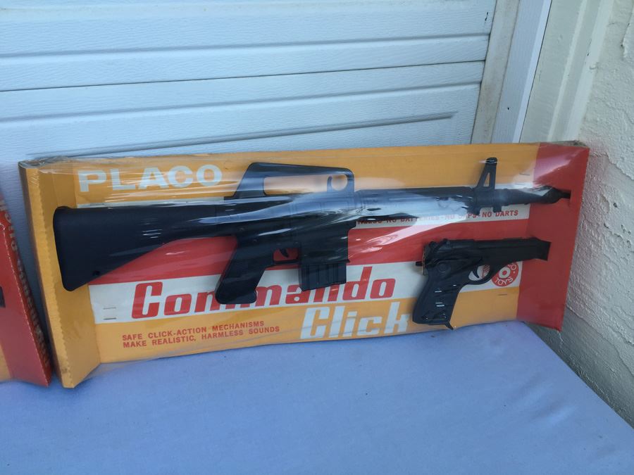 Pair Of Placo Commando Click Gun Set Sealed In Box  [Photo 3]