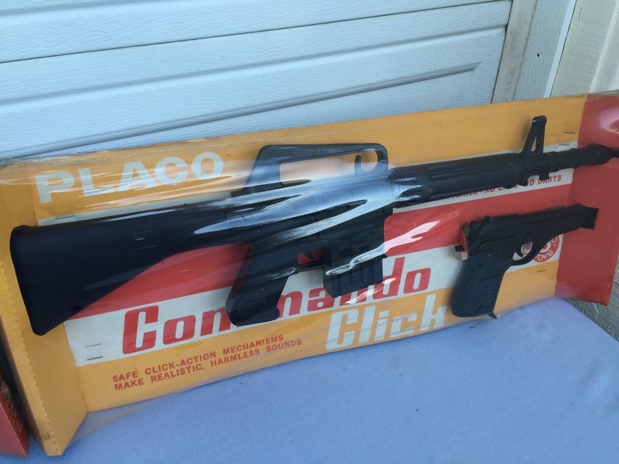 Pair Of Placo Commando Click Gun Set Sealed In Box  [Photo 7]