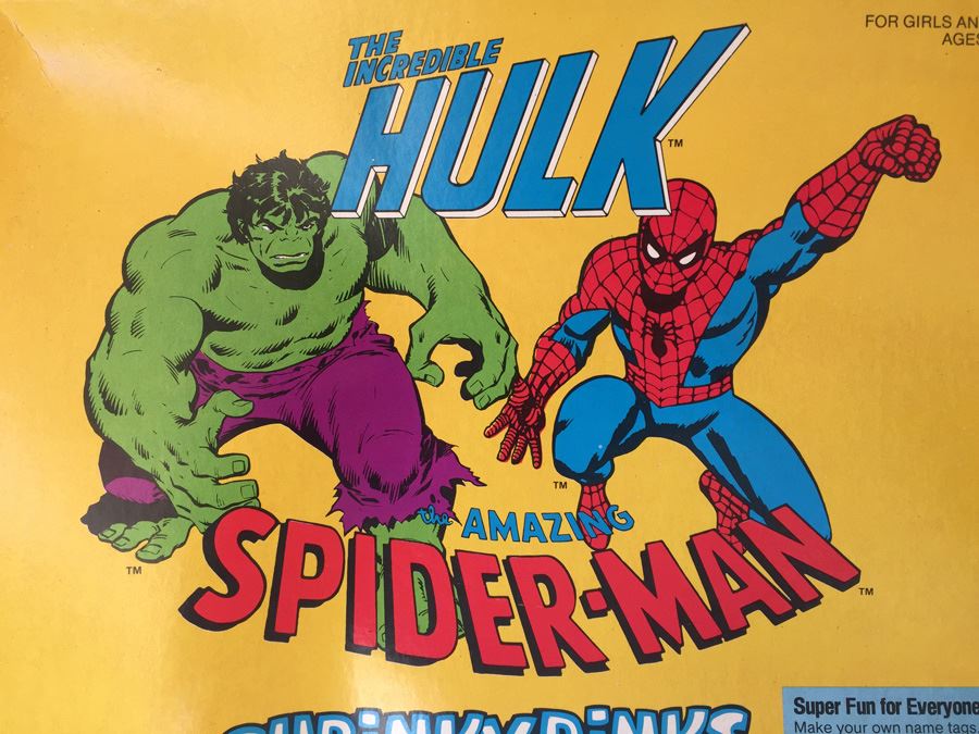 The Incredible Hulk And The Amazing Spider-Man Shrinky Dinks Skyline Toys New In Box Vintage 1979 [Photo 4]