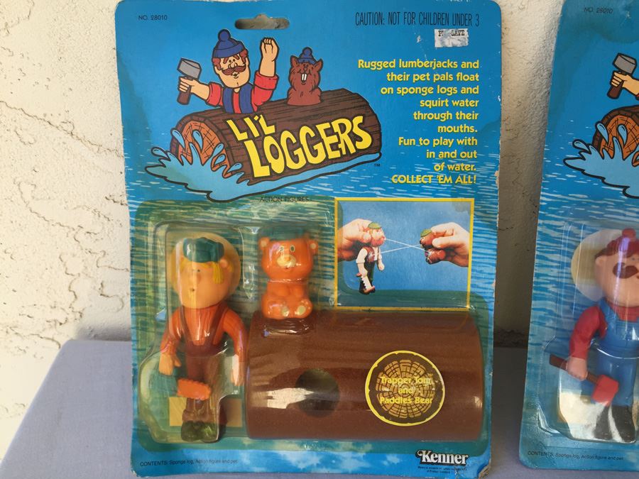 Pair Of Lil Loggers Kenner New On Card Vintage 1983 [Photo 2]