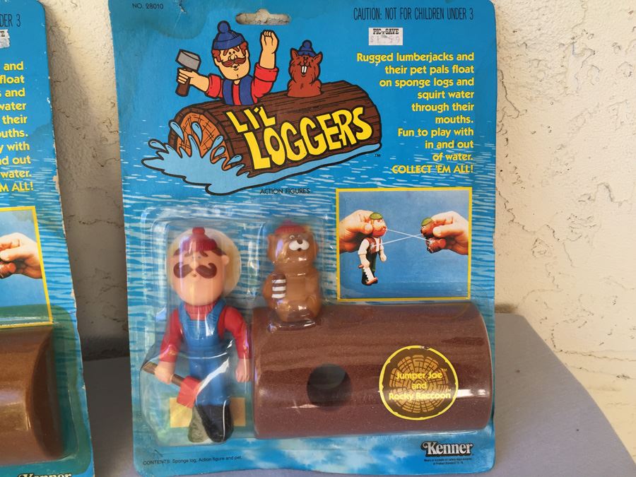 Pair Of Lil Loggers Kenner New On Card Vintage 1983 [Photo 4]