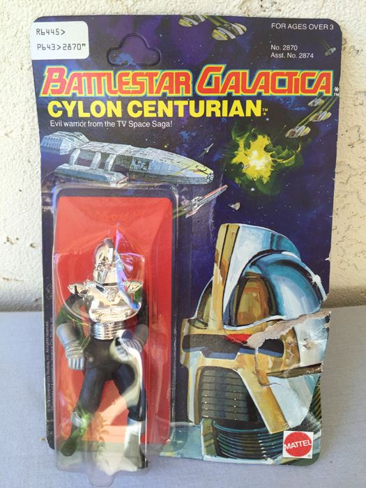 Battlestar Galatica Cylon Centurian Mattel New On Card Vintage 1978
