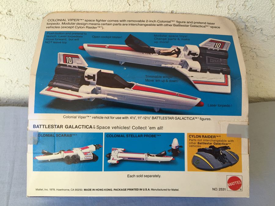 Battlestar Galatica Colonial Viper Mattel New In Box Vintage 1978 [Photo 3]