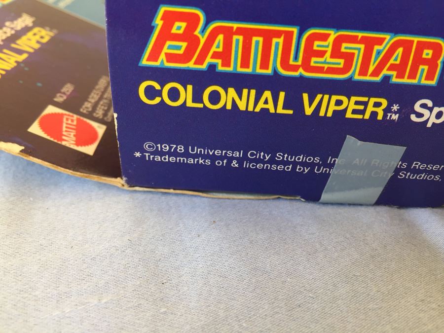 Battlestar Galatica Colonial Viper Mattel New In Box Vintage 1978 [Photo 9]