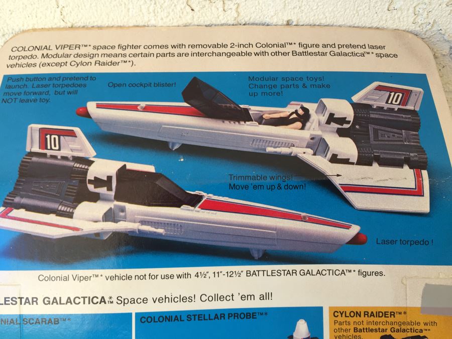 Battlestar Galatica Colonial Viper Mattel New In Box Vintage 1978 [Photo 7]