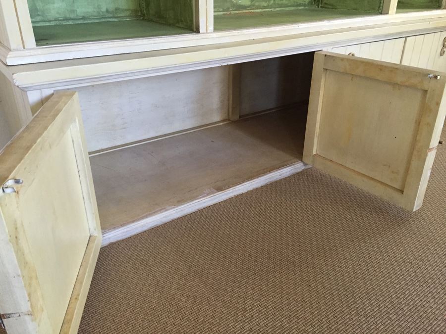 Two Piece Wooden Display Cabinet [Photo 8]