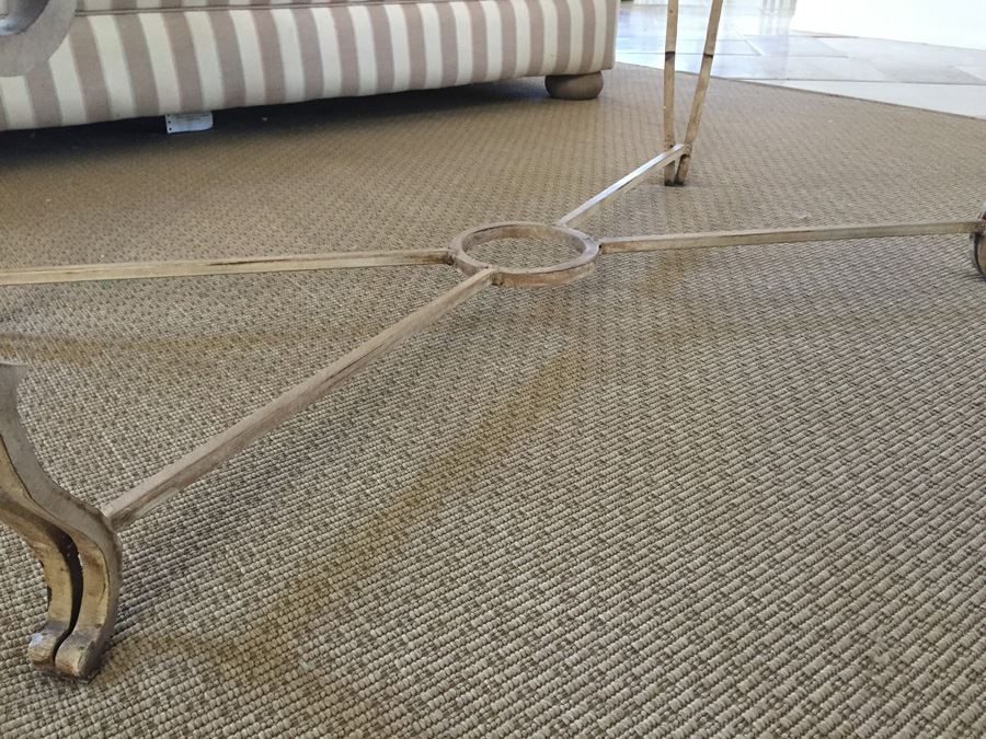 Wrought Iron And Beveled Glass Coffee Table [Photo 6]