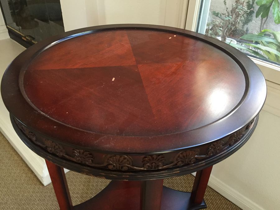 Bombay Two-Tiered Round Side Table [Photo 6]