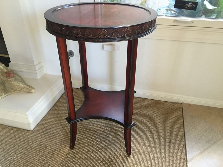 Bombay Two-Tiered Round Side Table [Photo 1]