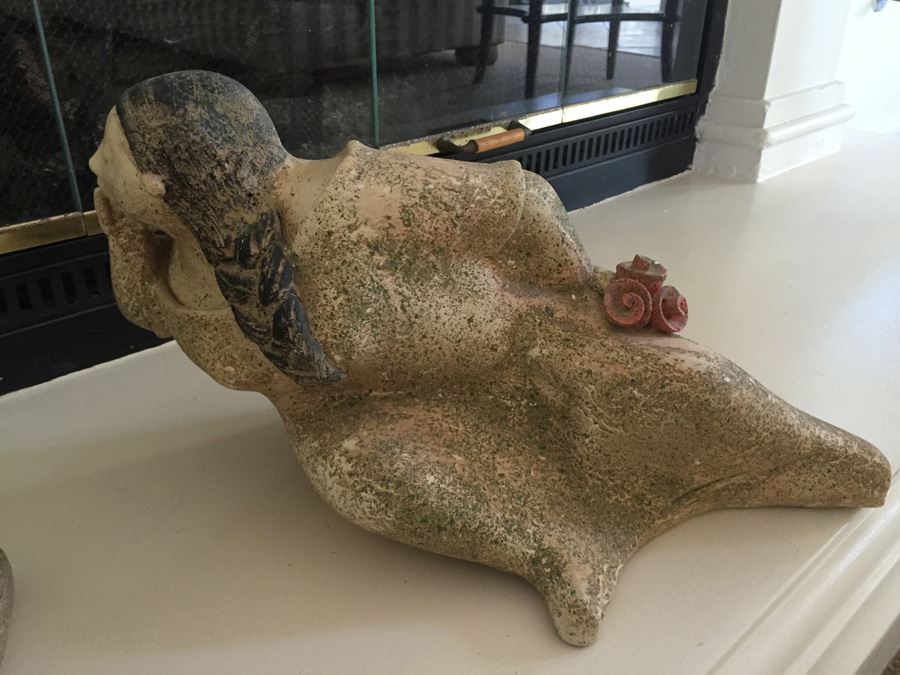 Large Pair Of Mexican Pottery Two Women Conversing [Photo 8]