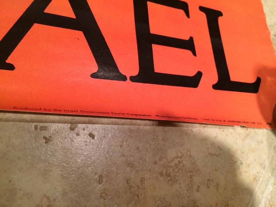 Original Vintage Israel Travel Poster [Photo 4]