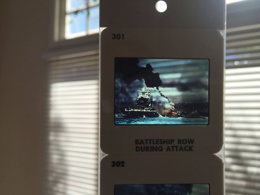 Incredible Set Of Color Slides Courtesy Of The US Navy Showing The Attack On Pearl Harbor Dec 7 1941 [Photo 24]