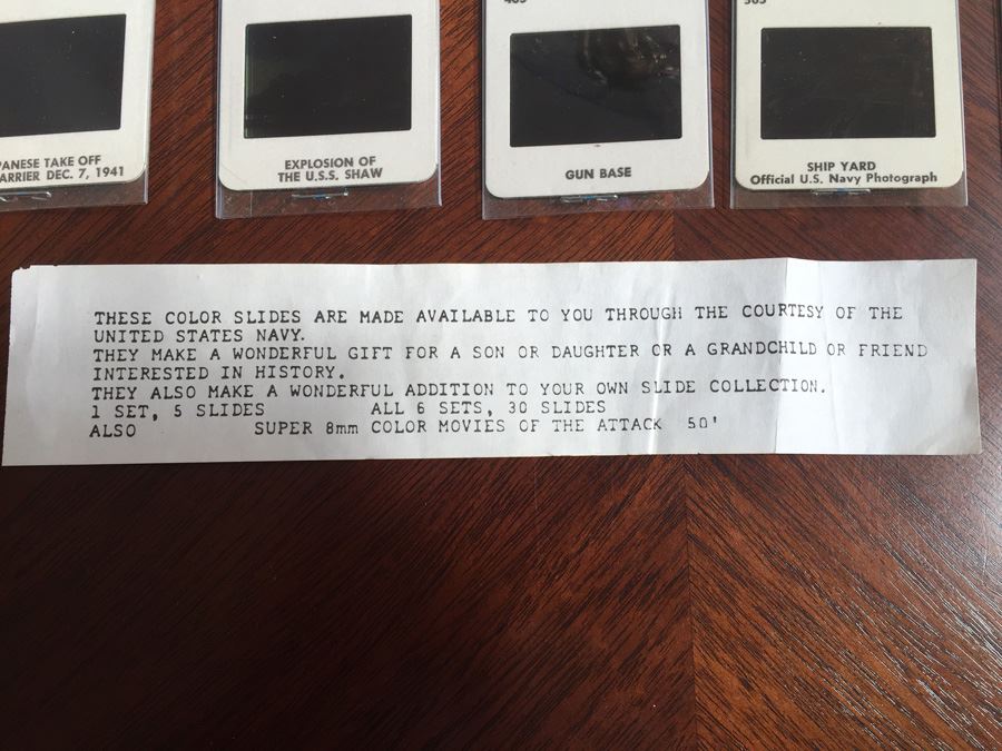 Incredible Set Of Color Slides Courtesy Of The US Navy Showing The Attack On Pearl Harbor Dec 7 1941 [Photo 9]