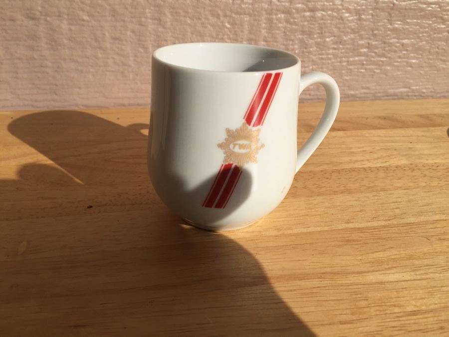 Vintage TWA Trans World Airlines REGO Coffee Mug Cup