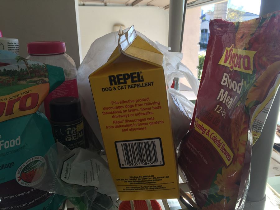 Plastic Outdoor Shelf With Gardening Equipment, Supplies And Contents [Photo 3]