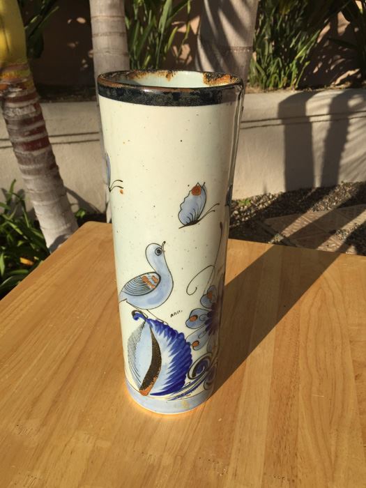 Hand Signed El Palomar Mexican Pottery Vase