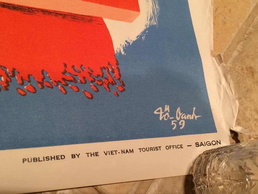 Original Vintage Vietnam Travel Poster - 1960 [Photo 4]