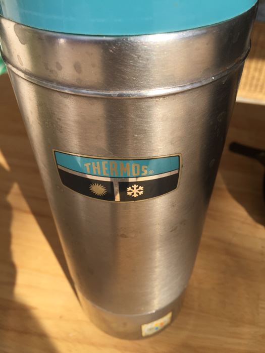 Vintage Stainless Steel Thermos With Carrying Case [Photo 2]