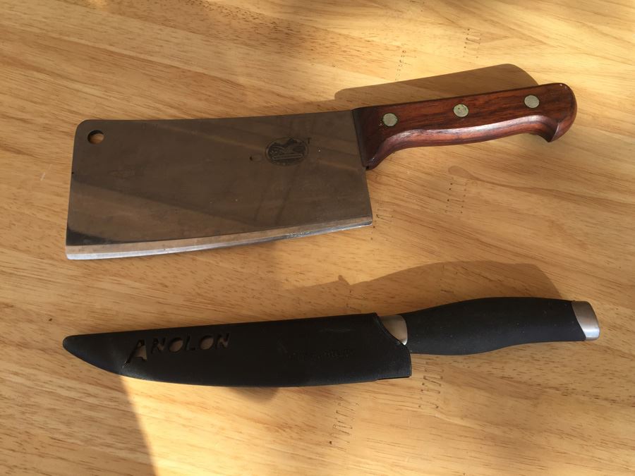 Large Victorinox Stainless Steel Switzerland Knife And Anolon Knife [Photo 1]