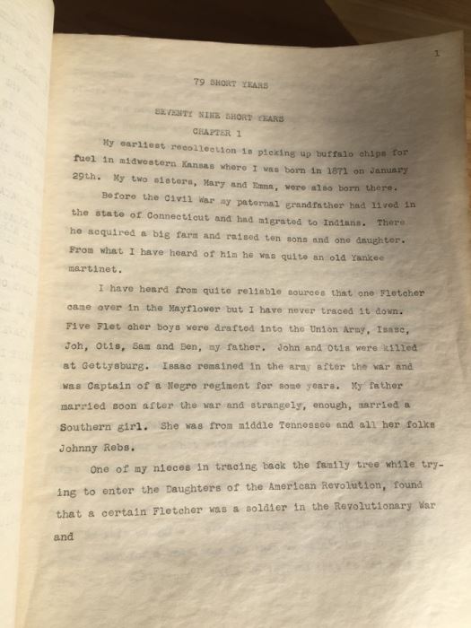 Unpublished Original Draft Book Recounting Military Experience Of Major Harrison O. Fletcher Complete With Many Photos [Photo 6]