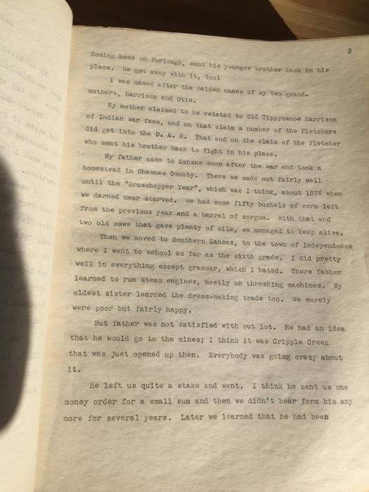 Unpublished Original Draft Book Recounting Military Experience Of Major Harrison O. Fletcher Complete With Many Photos [Photo 7]