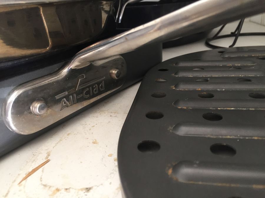 Closet Lot With Kitchen Pans, Cleaning Supplies, Milk Glass And Various Items [Photo 11]