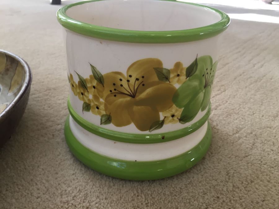 Retro 70s Hand Made Pottery Ashtray Signed And California Pottery [Photo 7]