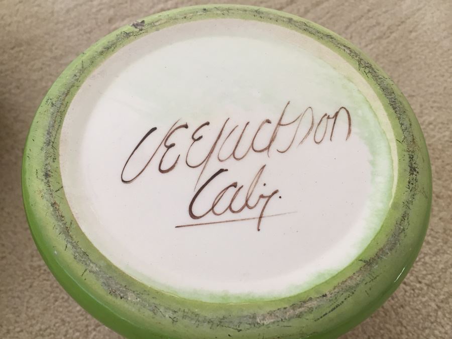 Retro 70s Hand Made Pottery Ashtray Signed And California Pottery [Photo 9]