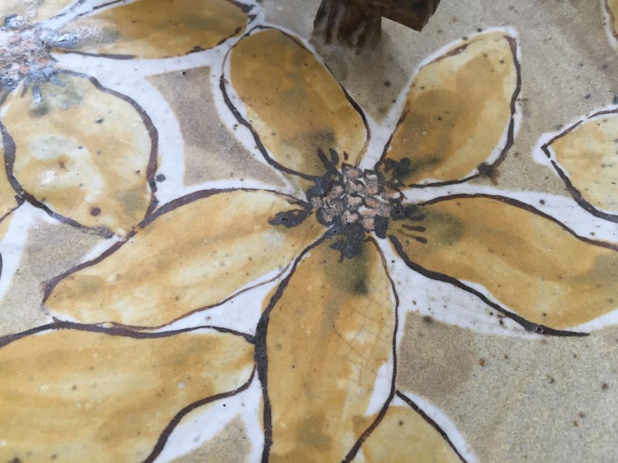 Retro 70s Hand Made Pottery Ashtray Signed And California Pottery [Photo 4]