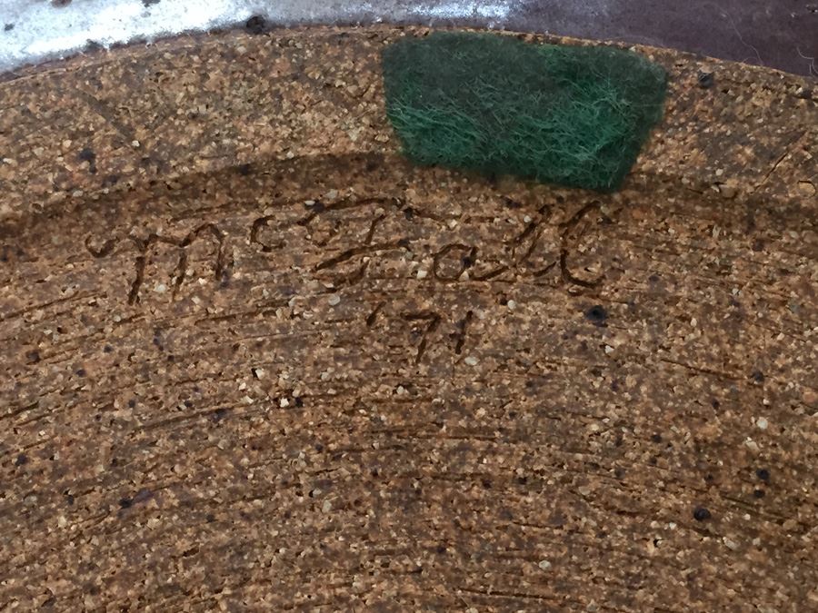 Retro 70s Hand Made Pottery Ashtray Signed And California Pottery [Photo 10]